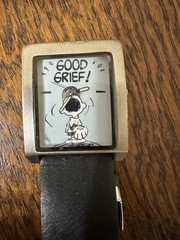 ARMITRON PEANUTS CHARLIE BROWN GOOD GRIEF WATCH BASEBALL GAME WEARING GLOVE