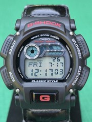 Casio G-Shock DW-9051 2278 Watch Men 44mm Digital Black Red New Bezel & Batt