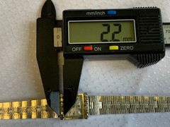Hilton Windup Wristwatch 17 Jewels Baton Indices Clear Stones Fold Over *RUNS*