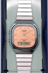 CASIO CLASSIC Series AQ-240E-4AJF Men Watch Resin Stainless Steel Pastel Orange