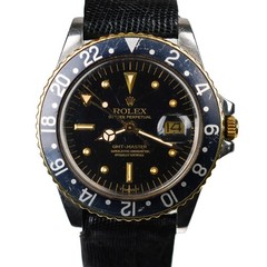 Rolex GMT Master 1979 1675 Black Nipple 14k Steel Cal 1575 40mm Bracelet + Strap