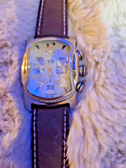 Mens Invicta Lupah Chronograph Watch With A Diamond Encrusted Bezel.