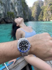 SEDARO GMT Sport Watch – Japanese NH35 – Black & Blue Bezel Automatic