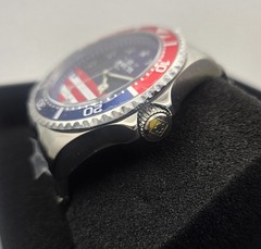 Invicta Pro Diver 43mm Stainless Steel Quartz Mens Watch Stars & Stripes 48942