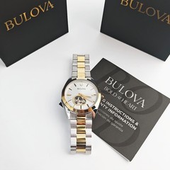 Bulova 98A284 Surveyor Classic Gold Silver Two-Tone Automatic Men’s Watch 42MM