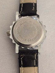 Meigie Watch Gem Encrusted Bezel Black White & Red Interchangeable Bands Working