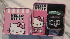 Sanrio Accutime Hello Kitty LED Digital Wristwatch Multicolor Silicone Band-New