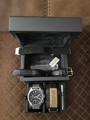 Bulova Speical Edition Lunar Pilot Chronograph Watch 96B251 + Additional Straps