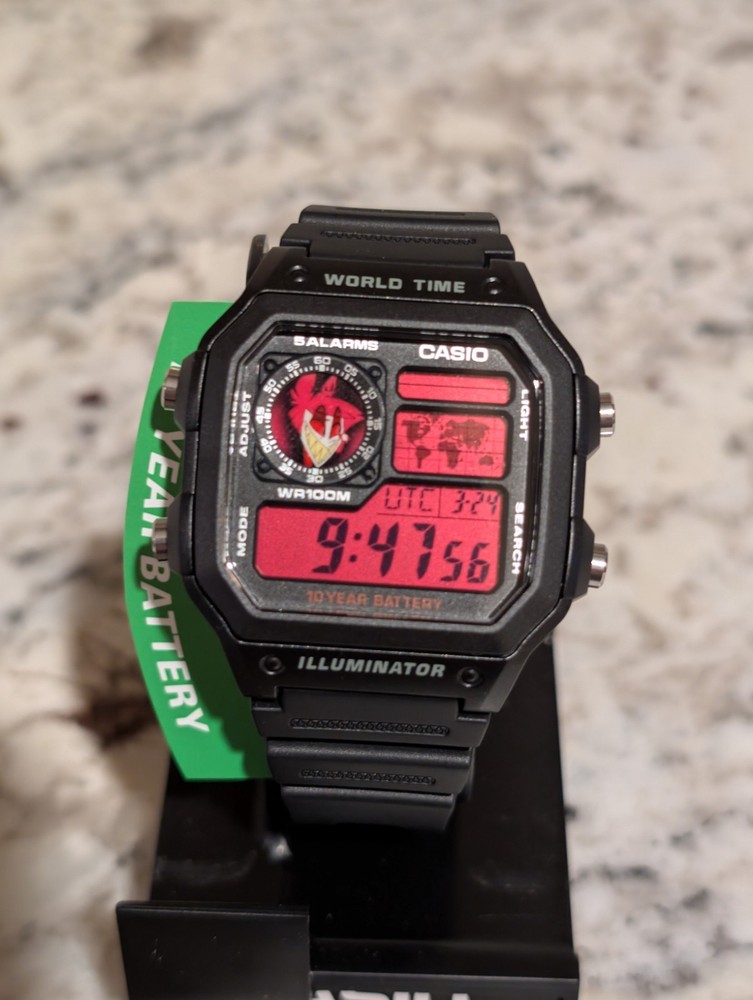Custom Casio AE1200 Black Mod | World time watch | Anime |