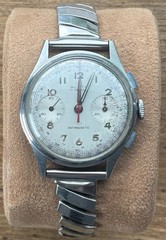 VTG Alsta 17 Jewels Automatic Watch Swiss Anti Magnetic Chrono Needs Work READ