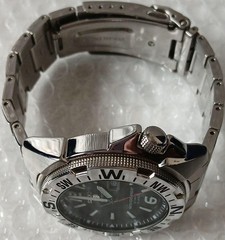 Seiko SRP TS Watch Sports Automatic 100m Black Dial Stainless Steel