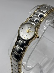 Anne Klein Swiss Women’s Quartz Watch Two Tone Band 20mm Case- New Battery