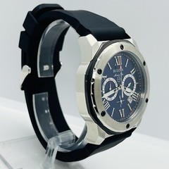 Bulova Marine Star Men’s Chronograph Blue Dial Steel 10ATM 44mm Watch 98B258