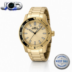 Invicta Watch Specialty Gramercy 45mm Gold-Tone/Black Model #48970 Brand New!