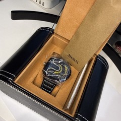 Atowak Ettore Wandering Hour Navy Blue Watches Men’s Watch