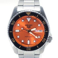 SEIKO 5 Sports 4R36 14B0 Automatic Stainless Silver Orange Black