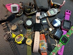 Digital Watch/Fitness Lot Of (23) For Parts/Repair Fitbit,Garmin,Star Wars
