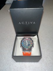 NEW Activa X Invicta Men’s 44.2mm Watch Orange Clear Gray ACW2100-001 New
