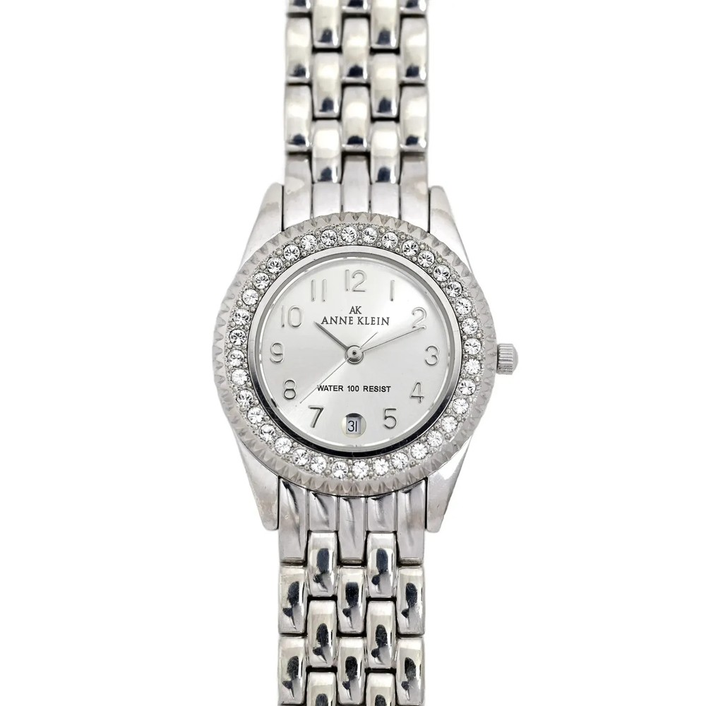 Anne Klein Ladies Crystal Bezel Wrist Watch