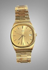 SEIKO 7812-5069 Stainless Steel Gold Tone Watch With Original Band New Battery