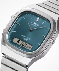 New Casio AQ 240E 3AJF Rare Blue Green