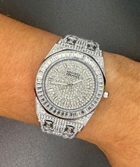 Montres Prestige Luxe X Invicta MPW-0134 Iced Out Crystal Men’s 42.5mm Watch NWT