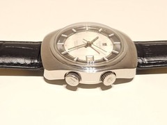 VINTAGE RARE MEN ST.STEEL SWISS ALARM MECHANICAL WATCH”TISSOT”SONOROUS NAVIGATOR