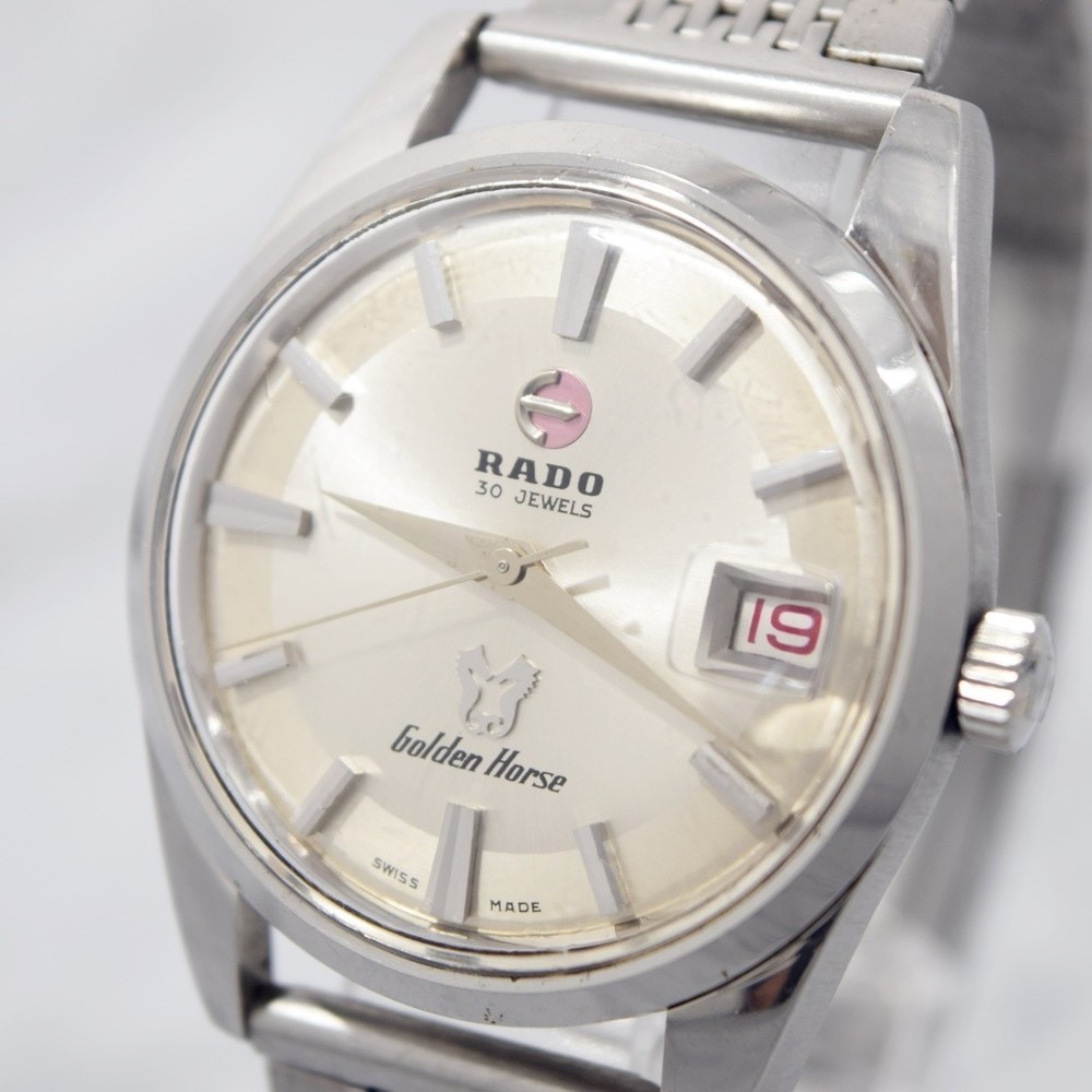 Vintage 1960’s RADO Golden Horse 11675 Sunburst Dial Automatic Watch 30jewels