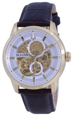 Bulova Classic Sutton Skeleton White Dial Automatic 97A138 Men’s Watch