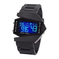 Multifunctional Men Woman Digital Watch Sports Alarm Watch Fighter Jet Airplane