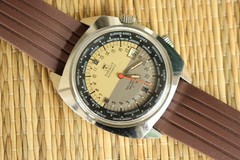 NICE TISSOT NAVIGATOR SEASTAR 24HR DIAL STAINLESS WATCH DEPLOYMENT BRACELET BOX