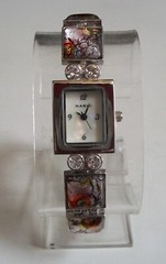 Women’s Multicolor Silver Finish Stones Casual Fashion Fun Watch