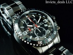 Invicta Men’s Specialty FLIGHT Chronograph Gunmetal Tone Stainless Steel Watch