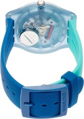 FLASHWHEEL! New Gents BLUE & GREEN Swatch with Silicone Strap! NIB-RARE!