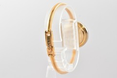 BOX Vintage GUCCI Change Bezel 11/12 Red Women’s Gold Qz 165mm Watch JAPAN