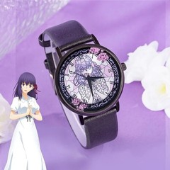 Anime Fate Stay Night Heaven’s Feel Matou Sakura Theme Quartz Watch Alloy Dial