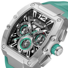 Tornado Xenith Men’s Multi Function Watch | Black Dial, 43mm, 100 m (10 ATM)