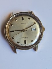1971 Timex Viscount Self Wind Date Watch 46560 3271 Runs
