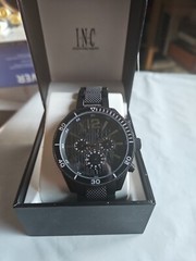 I.N.C International Concepts Men’s Matte Black Bracelet Watch 48mm Needs Battery