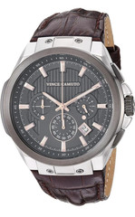 Vince Camuto VC/1111DGSG Men’s Chronograph Stainless w/ Leather Strap Watch