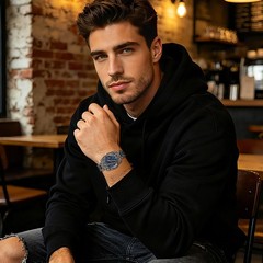 Men’s Novelty Steampunk Y2K Hip Hop Square Case Luminous Date Party Wrist Watch