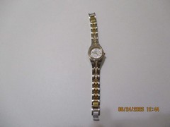 Relic Woman’s 2 Tone & Rhinestone Watch Adjustable Band (Battery Not Included)