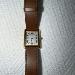 Cartier Ladies 18k Yellow Gold Tank Solo