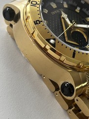 Invicta DC Comics Aquaman Automatic Watch Limited Edition Gold Clr NEEDS BATTERY