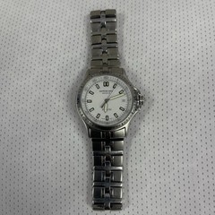Raymond Weil Parsifal 9091 Swiss Quartz Steel Watch White Dial Date 7″ Band