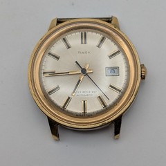 Timex Viscount Calendar Automatic Watch 46560 3272 1972 35mm Running