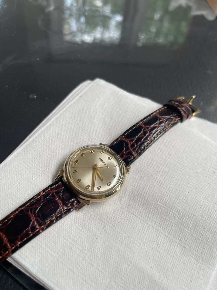 1967 Bulova Accutron 214 tuning fork mens watch m7.