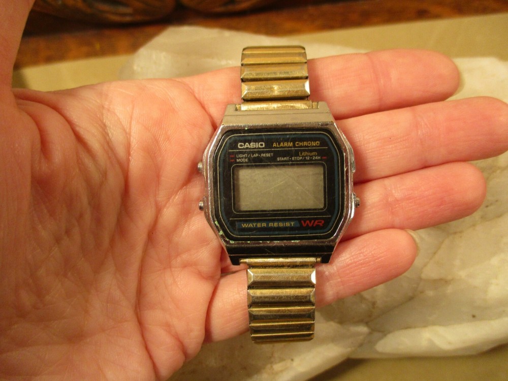 Vintage Men’s Digital Casio Alarm Chrono 593 A158W Watch