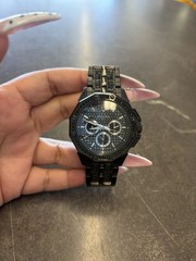 BULOVA 98C134 MEN’S CRYSTAL OCTAVA CHRONOGRAPH QUARTZ PAVE CRYSTAL DIAL