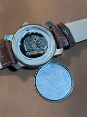 Vintage Mercedes Benz Men Field Watch Beige Dial,37mm,Rotating Beze,Date